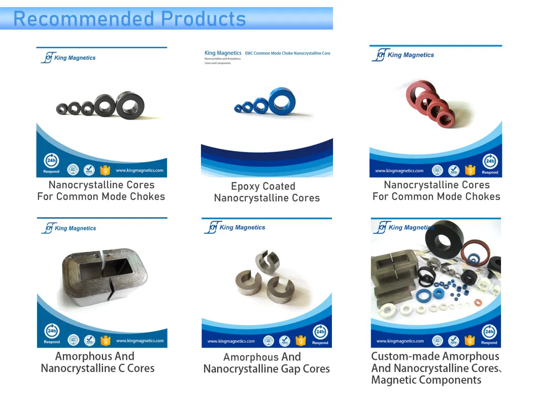 Soft Magnetic Nanocrystalline Core High Frequency Pulse Audio Transformers Core