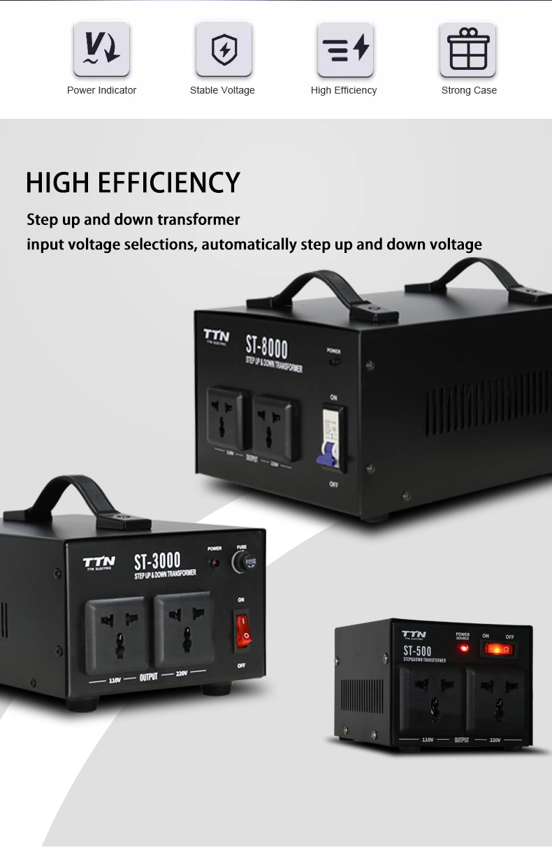 Voltage to Current Converter 5kVA Step up Transformers AC to DC DC24V Price of 220 Volt Step up Transformer