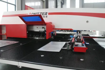Factory Automatic Mechanic Press Steel Plate Panel Servo Punch Cutting Machine Tool