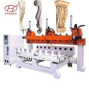 Factory Wholesale 3D Wood Carving Machines, Woodworking CNC Cutter for Wooden Chair Legs