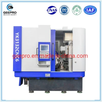 Yk3132 CNC Automation Vertical Hobbing Machine for Worm Gear Cutting