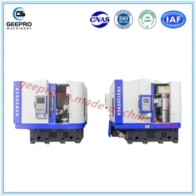  Stock 5/6axis CNC Vertical Gear Hobbing Machine for 1-4 Module 100-320mm Dia Cutting