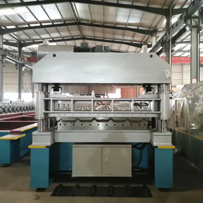 1000 Automatic Electricity Motor Cutting Aluminium Long Span Roofing Sheet Forming Making Machine