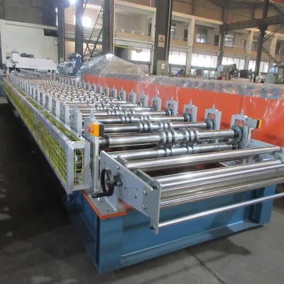1000 Automatic Electricity Motor Cutting Aluminium Long Span Roofing Sheet Forming Making Machine