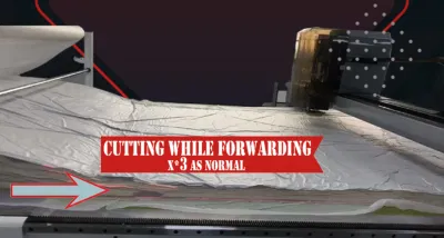 Full Auto Knife Cutter Correction Cutting Path Constant Optimizing Knife Stress Sensor Tolerance Consistency High Vibration Condition Cutting Machine
