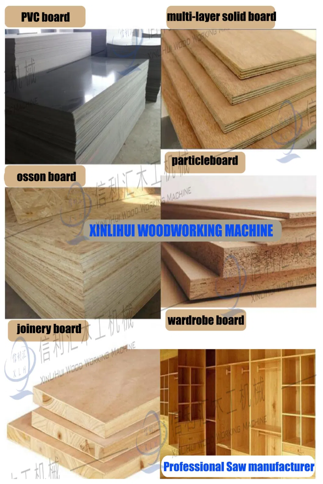 Woodworking Machinery Automatic Longitudinal and Transverse Wood Cutting Saw Four Edge Trimming Timber Sawing Machine for Wood Cutting