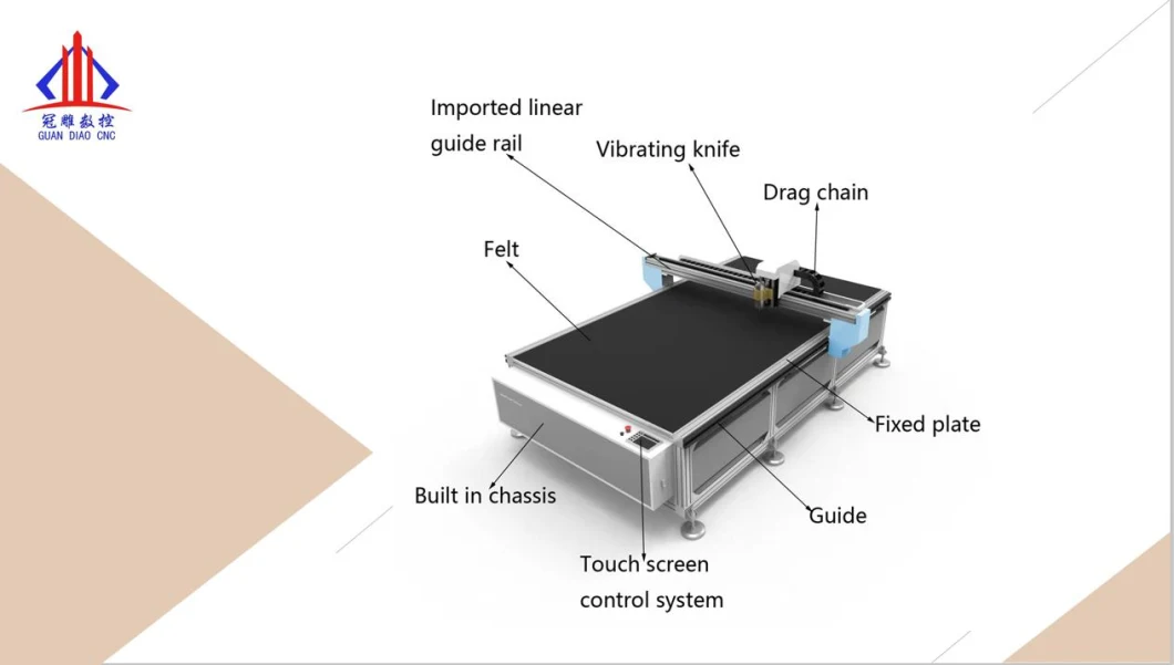 1625 Vibration Knife Cutting Machine Car Foot Cushion Sofa Cushion Soft Glass Cutting CNC Vibration Knife Cutting Machine