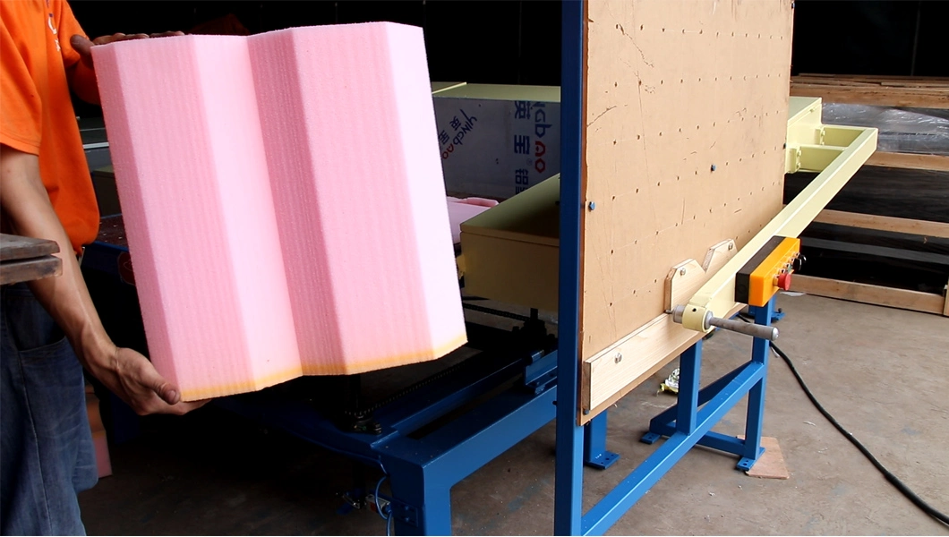 Manual Foam Sponge Contour Horizontal Cutting Machine for Slice Cutting of Special Shape Foam