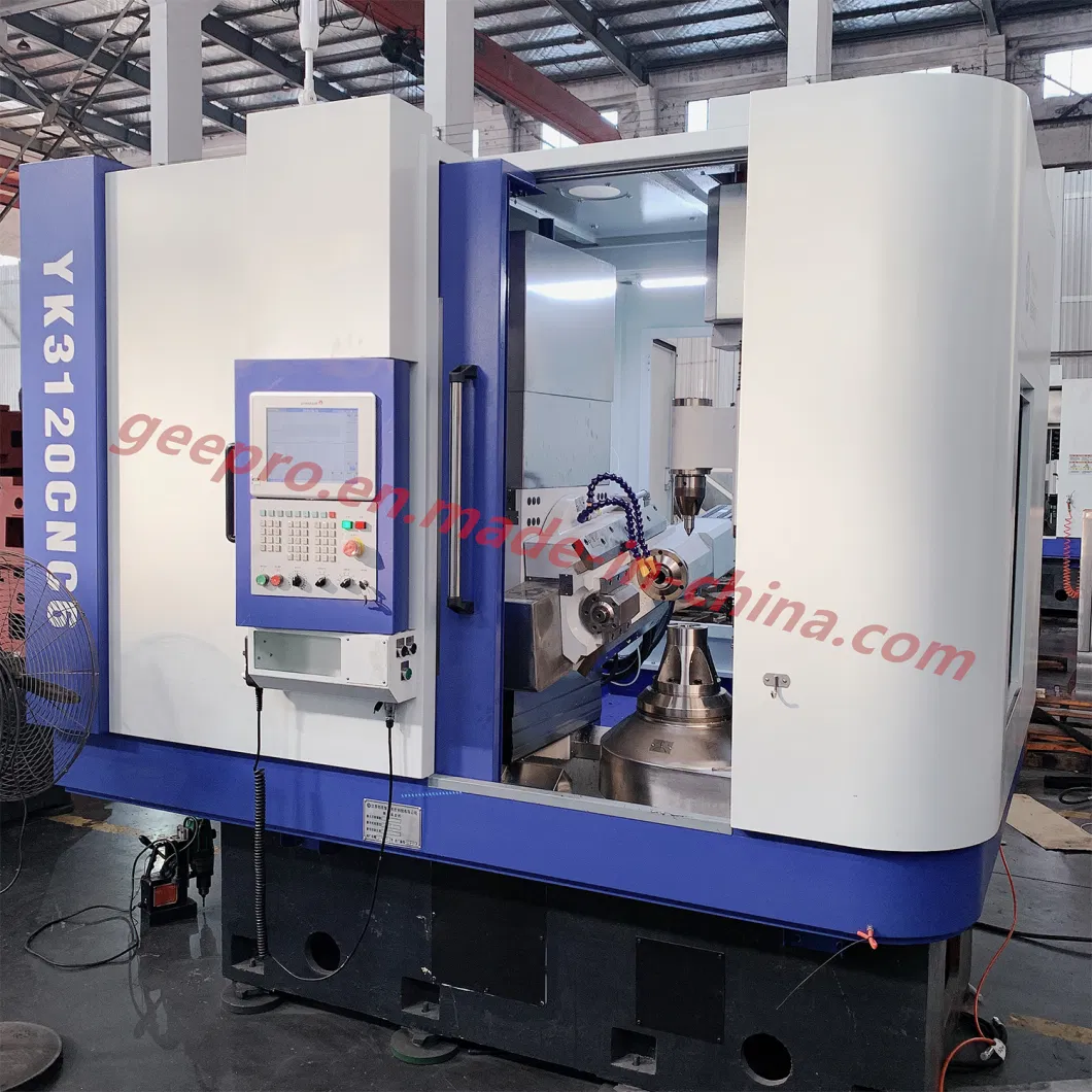 Stock 5/6axis CNC Vertical Gear Hobbing Machine for 1-4 Module 100-320mm Dia Cutting