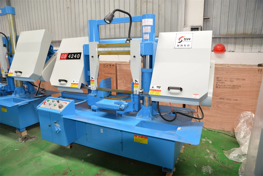 Band Sawing Machinery Bandsaw GB4240 Double Column Horizontal Metal Cutting Band Saw Machine