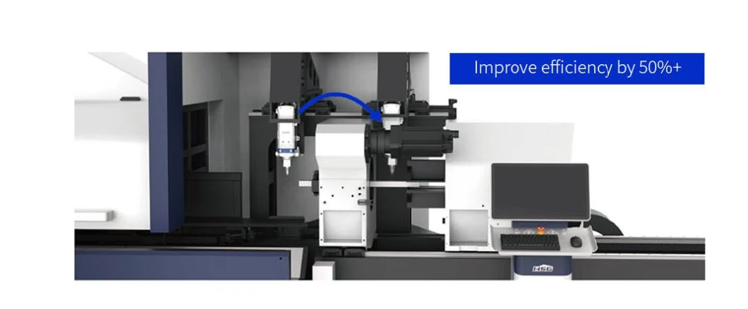 Fiber Laser Cutting Machine for Sheet Metal 6m / 12m Long Tube