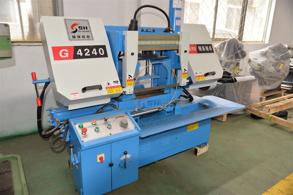 Band Sawing Machinery Bandsaw GB4240 Double Column Horizontal Metal Cutting Band Saw Machine