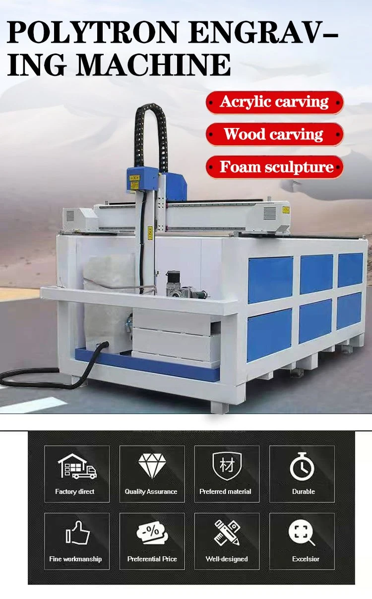 High Precision 1325 CNC Router with Z Axis Heightening Engraving for Wood Foam