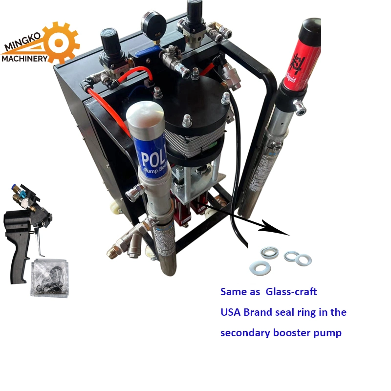 High Pressure Portable PU Polyurethane PU Spray Foam Insulation Rig Equipment Machine