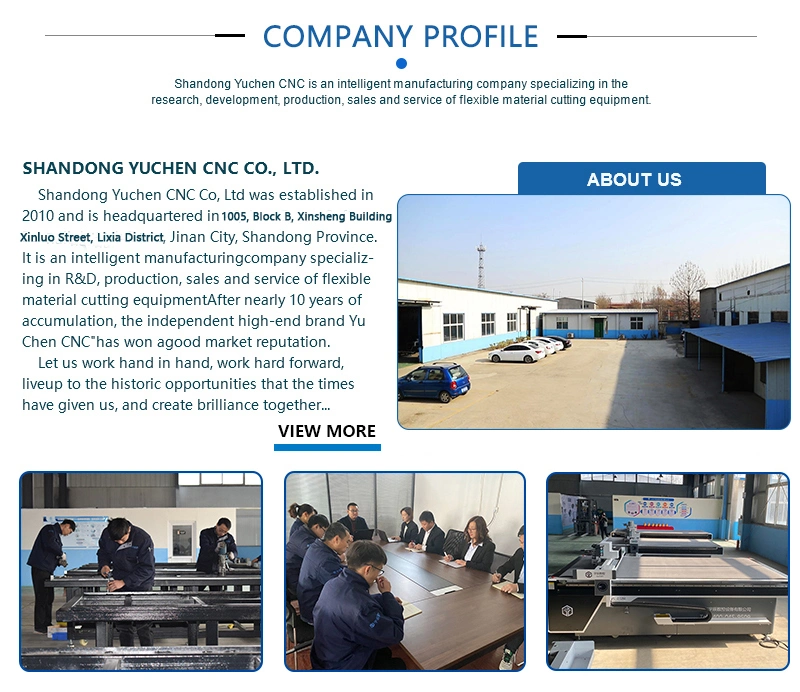 Yuchen CNC Insulation Board PVC Foam Board Die Acrylic Sign PP Hollow Sheet Self Adhesive Paper Kt Board Cutting Machine