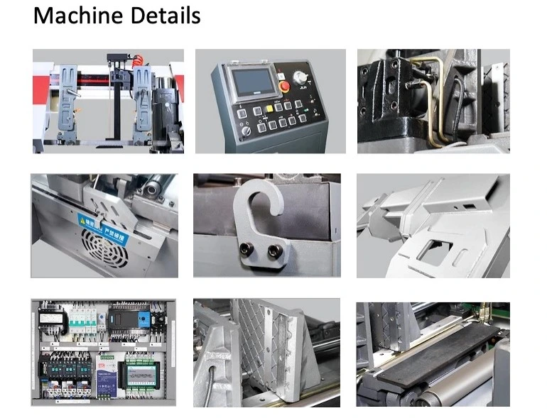 Monthly Deals CNC Automatic Hydraulic Vertical High Speed Angle Mitering Bandsaw Cut Band Auto Feed Metalworking Sawing Machine for Use Metal Cutting Gd5450/250