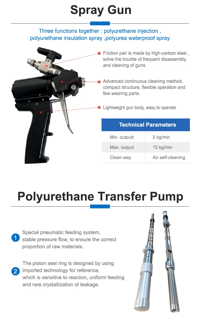 Polyurethane Spray Foam Machine Polyurethane Foam Injection Machine Polyurea Spray Machine