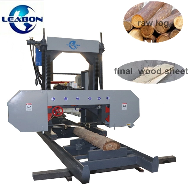 Lbj-1300 Portable Horizontal Bandsaw Sawmill Wood Logs Timber Cutting Machine Wood Sawmill Machine Price