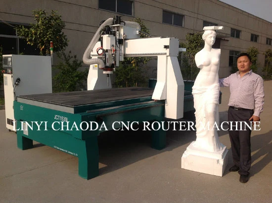 3D Sculpture Machine / 4 Axis Rotary CNC Milling Machine