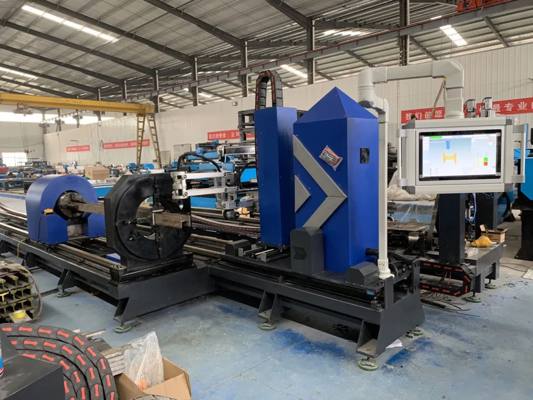 CNC Structural Profile Steel H Beam Plasma Cutting Machine for Steel Fabrication H Beam Cutter