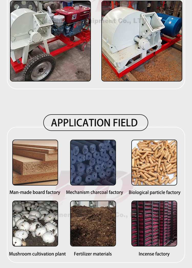 Wood Crusher, Branch Chipper, Sawdust Cutter, Straw Crusher