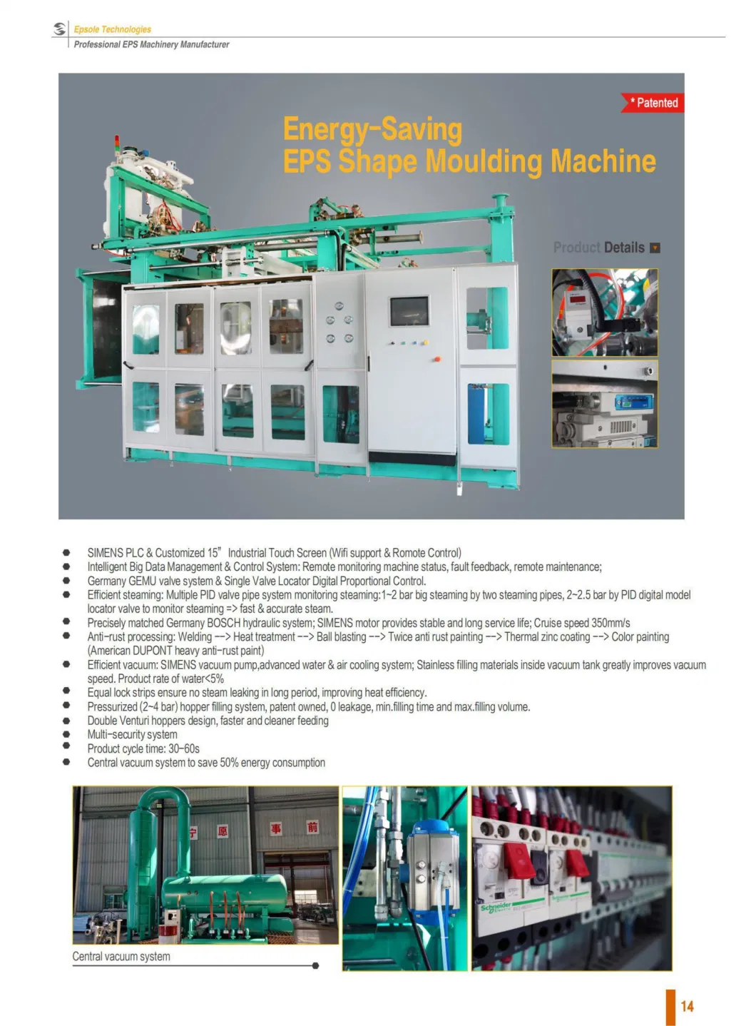EPS Polystyrene Foam Thermocol Insulated Concrete Form Moulding Production Machine