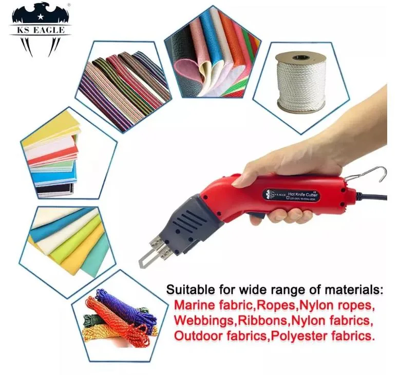 Small MOQ Rope Fabrics Rope Heated Cutter Electric Hot Knife