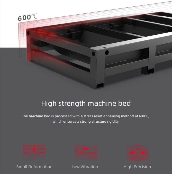 Easy to Install Automatic Bevel Cut Gantry Type Fiber Laser Cutting Machine with Large Format for Metal Sheet with Long Life