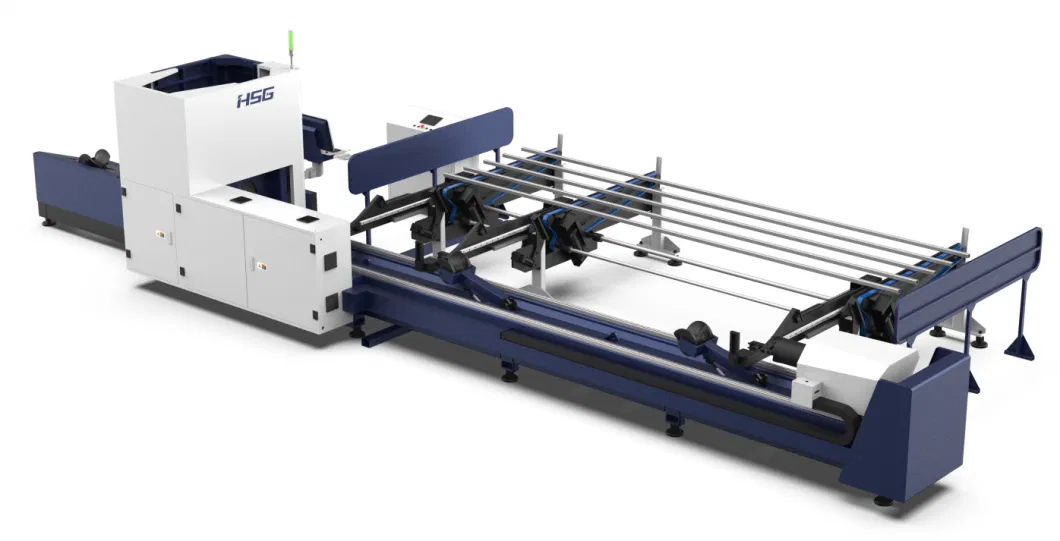 Fiber Laser Cutting Machine for Sheet Metal 6m / 12m Long Tube