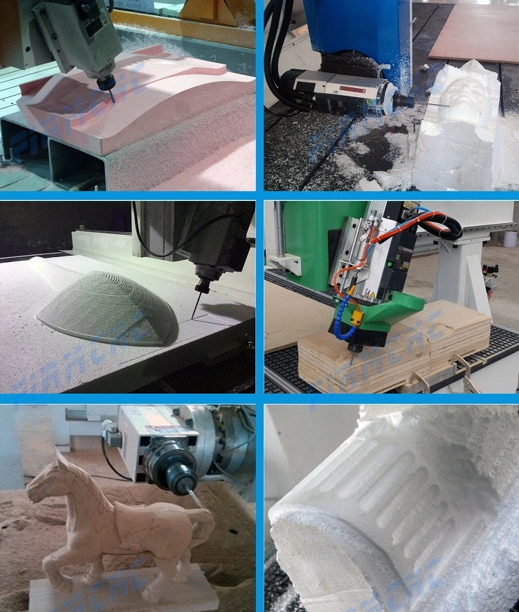 1530 3D 4 Axis CNC Router Wood Carving Cutting for Foam, Boat, Face, Body Model