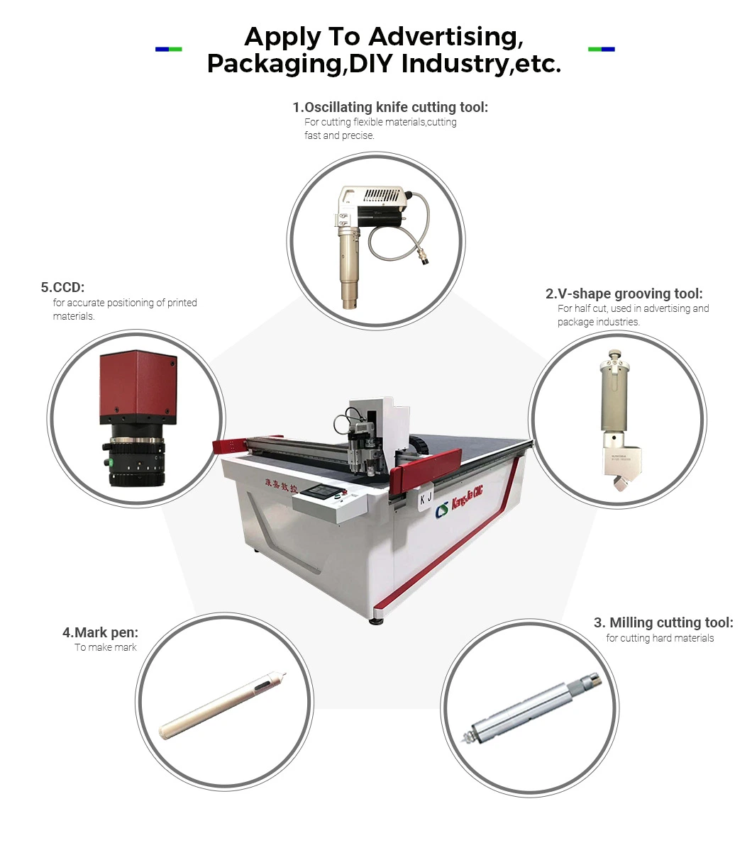 CNC Manufacturer Digital Cutter Oscillating Knife EVA Foam Sponge Rubber Cutting Machine with CE Factory Price