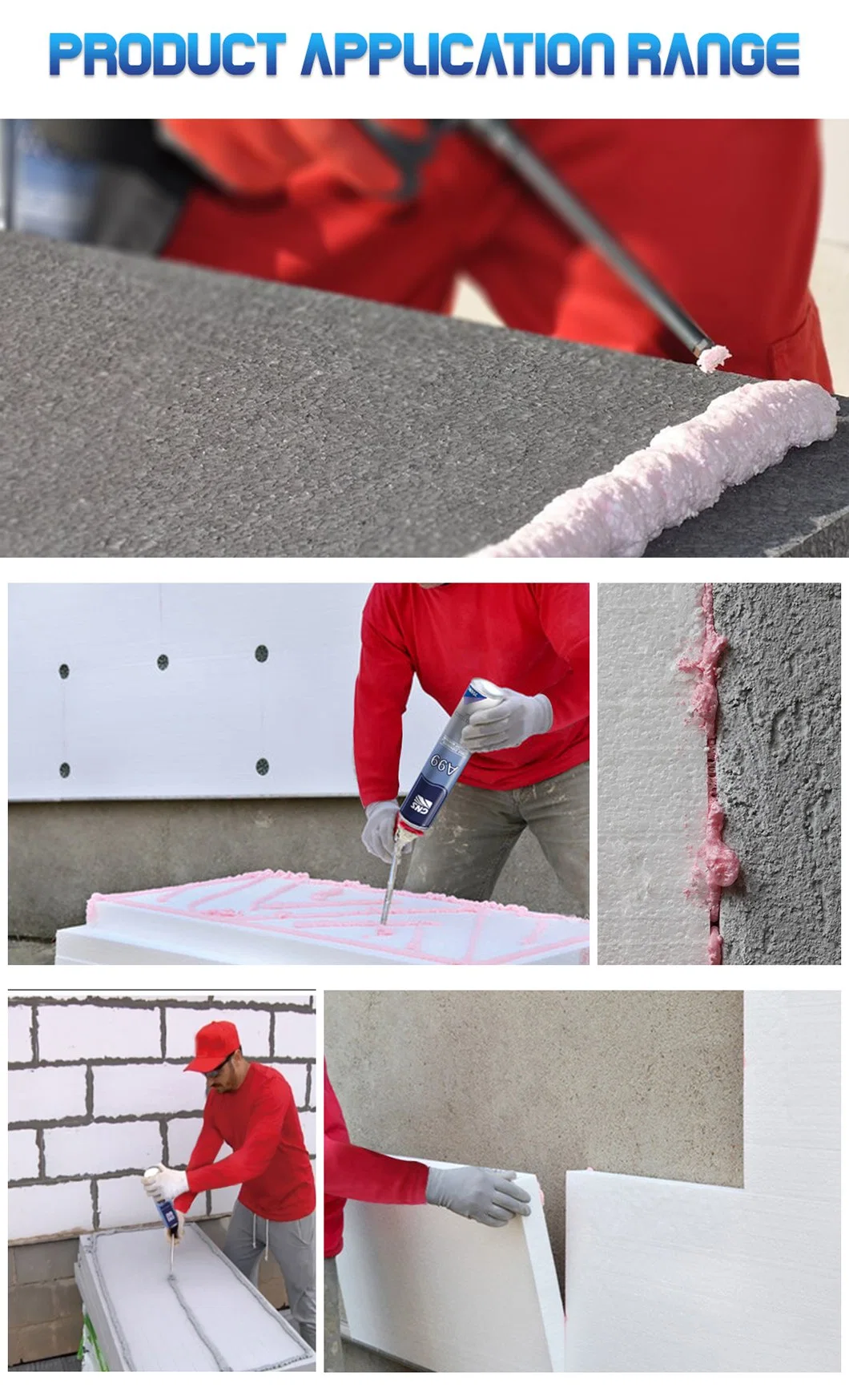 Quick and Strong Adhesive Waterproof Spray PU Foam