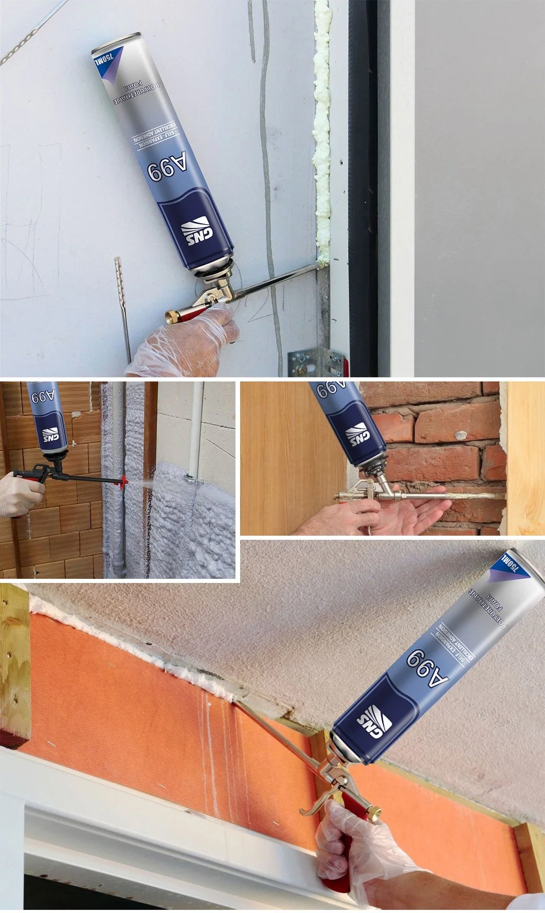 Gns PU Adhesive Foam for External Thermal Insulation Materials Bonding