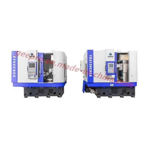 Stock 5/6axis CNC Vertical Gear Hobbing Machine for 1-4 Module 100-320mm Dia Cutting