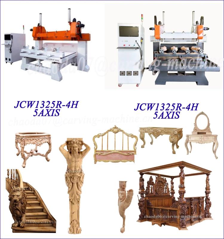 Factory Wholesale 3D Wood Carving Machines, Woodworking CNC Cutter for Wooden Chair Legs
