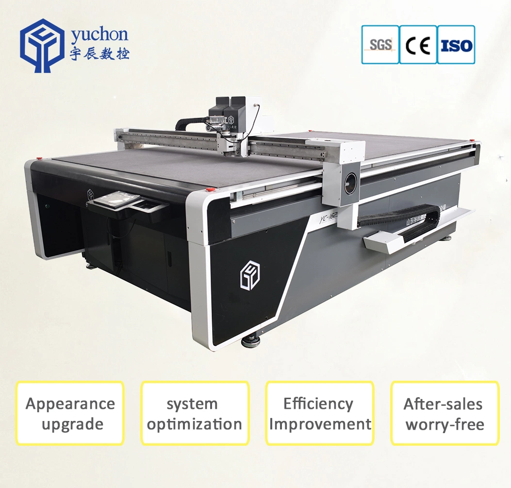 Yuchen CNC Vibration Knife Cutting Machine Polyethylene Foam Sponge Cutting Machine