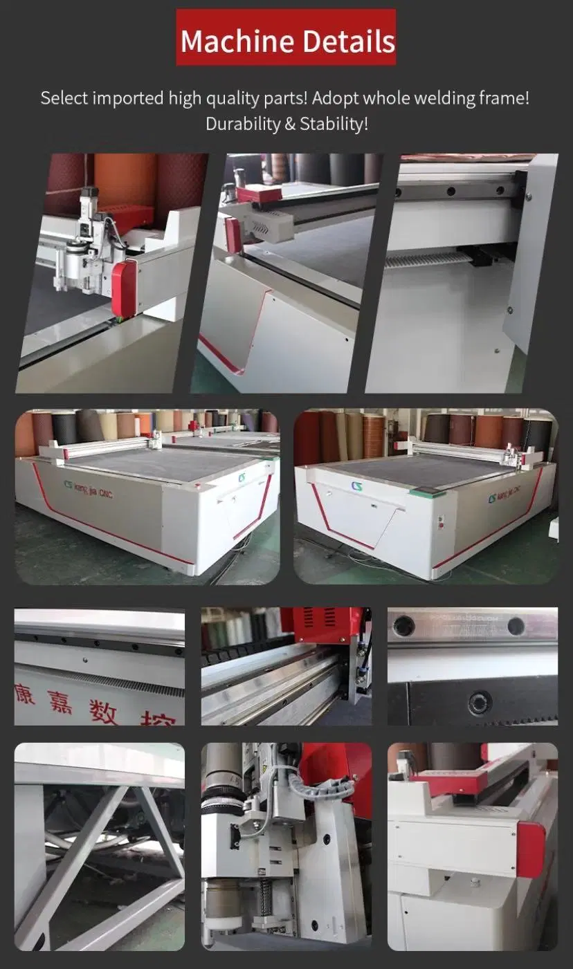 CNC Oscillating Vibration Knife Cutting Machine for Rubber PVC Foam Kt Board Cutting