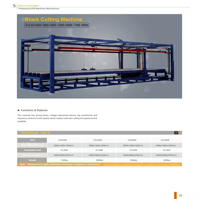 Rapid Hot Wire EPS Foam Block Cutting Machine