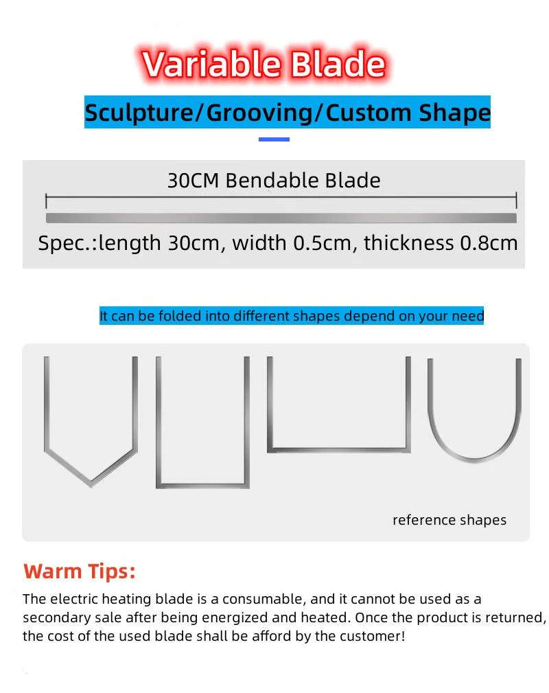 Multi Pupose Fast Cutting EPE EPS Kt Board XPS Sponge Foam Hot Knife Cutter