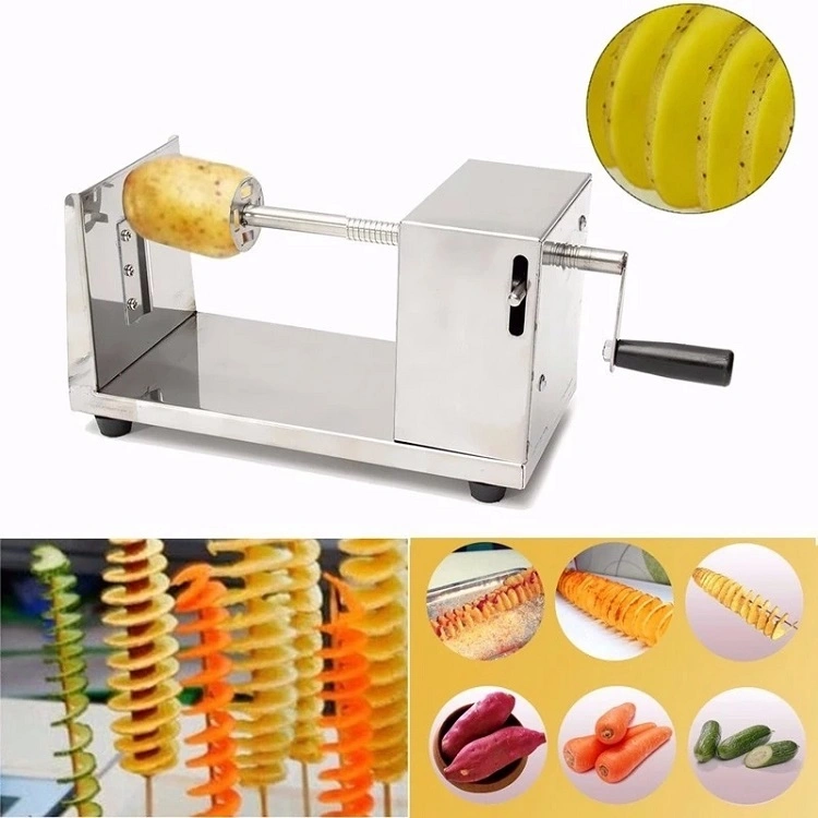 Manual Spiral Potato Curly Cutter Potato DIY Twister Maker Tornado Chips French Fry Slicer Cutting Machine