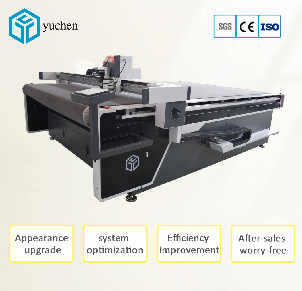 Automatic CNC Blade Leather, XPE Foam Cutting Machine by Vibrating Knife