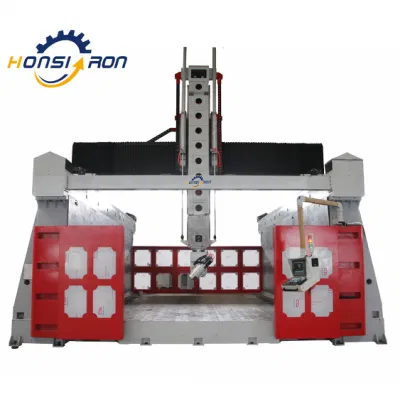 Espuma de madera PVC Grande Tamaño 5 eje CNC máquina para Industria de fundición de moldes de yates de coches o muebles