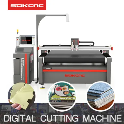 Máquina de corte digital de 1615 tamaños para materiales flexibles con proyector