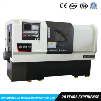 Ecnomical horizontal de cama plana de alta precisión de corte de metales torno giratorio automático CNC máquina