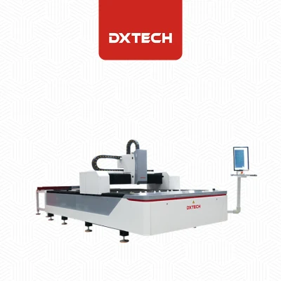 Dxtech Precio barato 1000W 1500W CO2 Fibra óptica 2 pulg 1 máquina de corte láser de fibra de placa CNC de alta calidad CO2 láser de vidrio