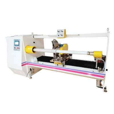 Película de cinta de rollo gigante industrial automática papel espuma tela Slitting Máquina de corte