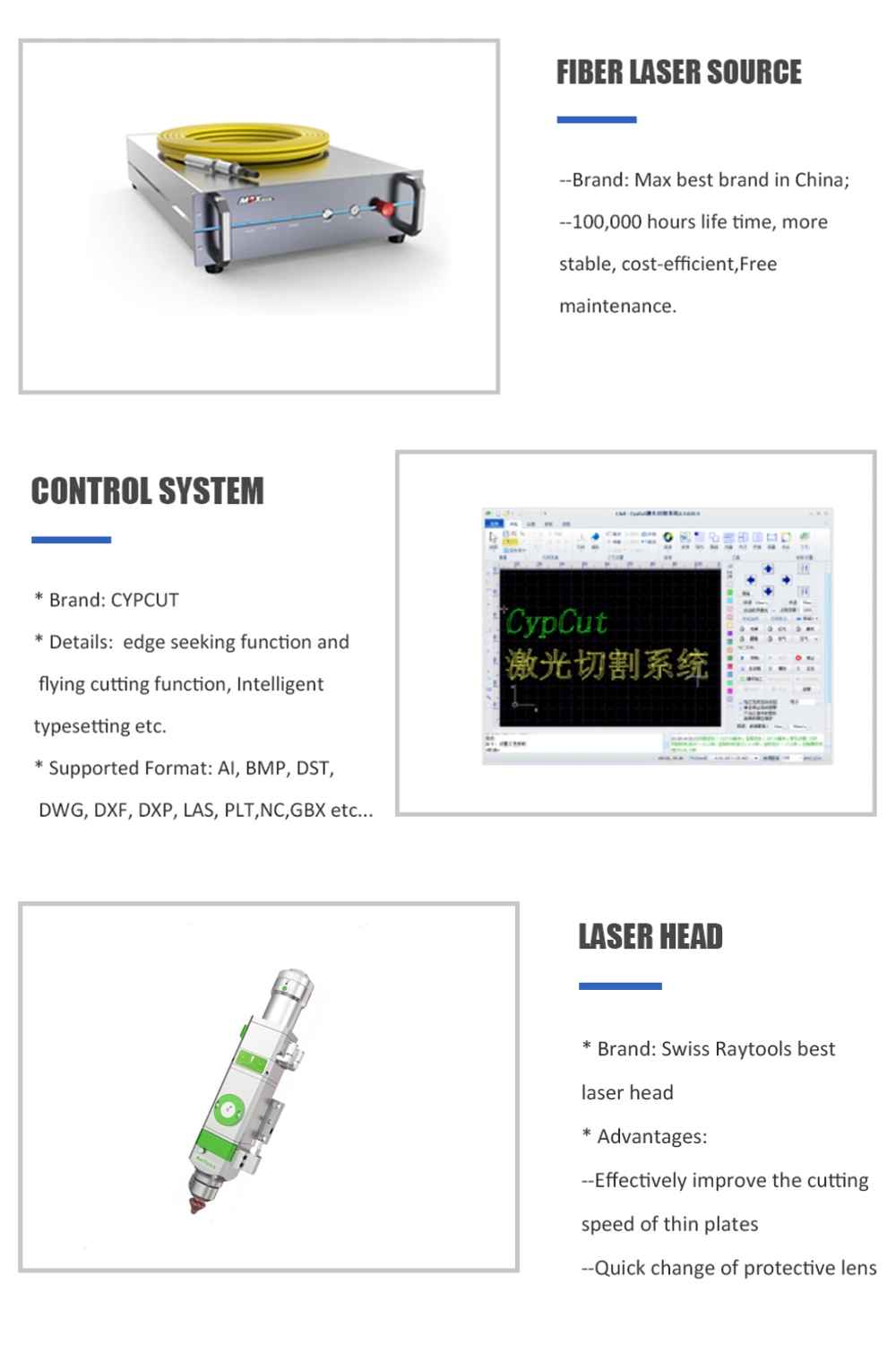 Stainless Steel Laser Cutter Fiber Laser Cutting Machine 1390