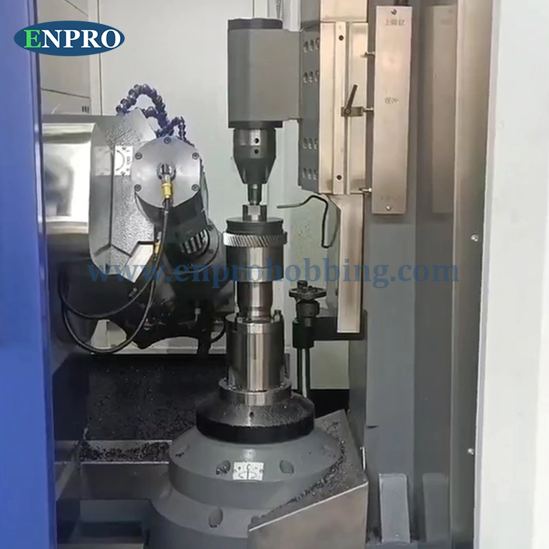 China G200 5 Axis 6 Axis 7 Axis Vertical Spur Spiral Helical Wheel Worm CNC Gear Hobbing Machine for Cutting 1-4 Modules Maximum Diameter 200mm Teeth Processing