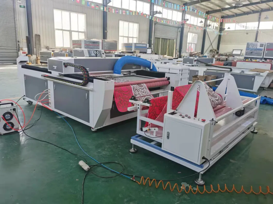 Auto Feeding Table CNC Laser Cutter for Fabric Leather Shoe Cloth Garment Fiberglass Carbon Fiber Fibre EVA Foam