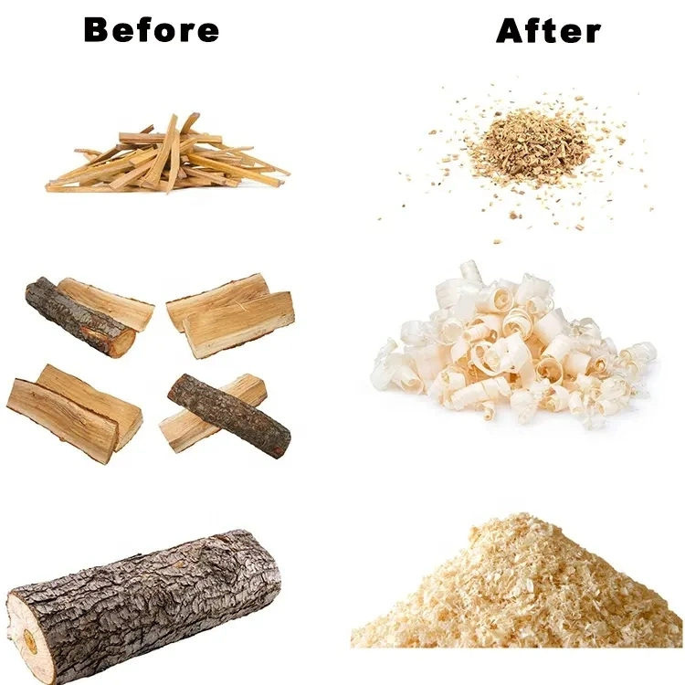 Wood Coconut Husk Chips Cutting Grinding Leaves Crusher Machine Wood Chipper Wood Shreder Mushroom Farm Mulcher